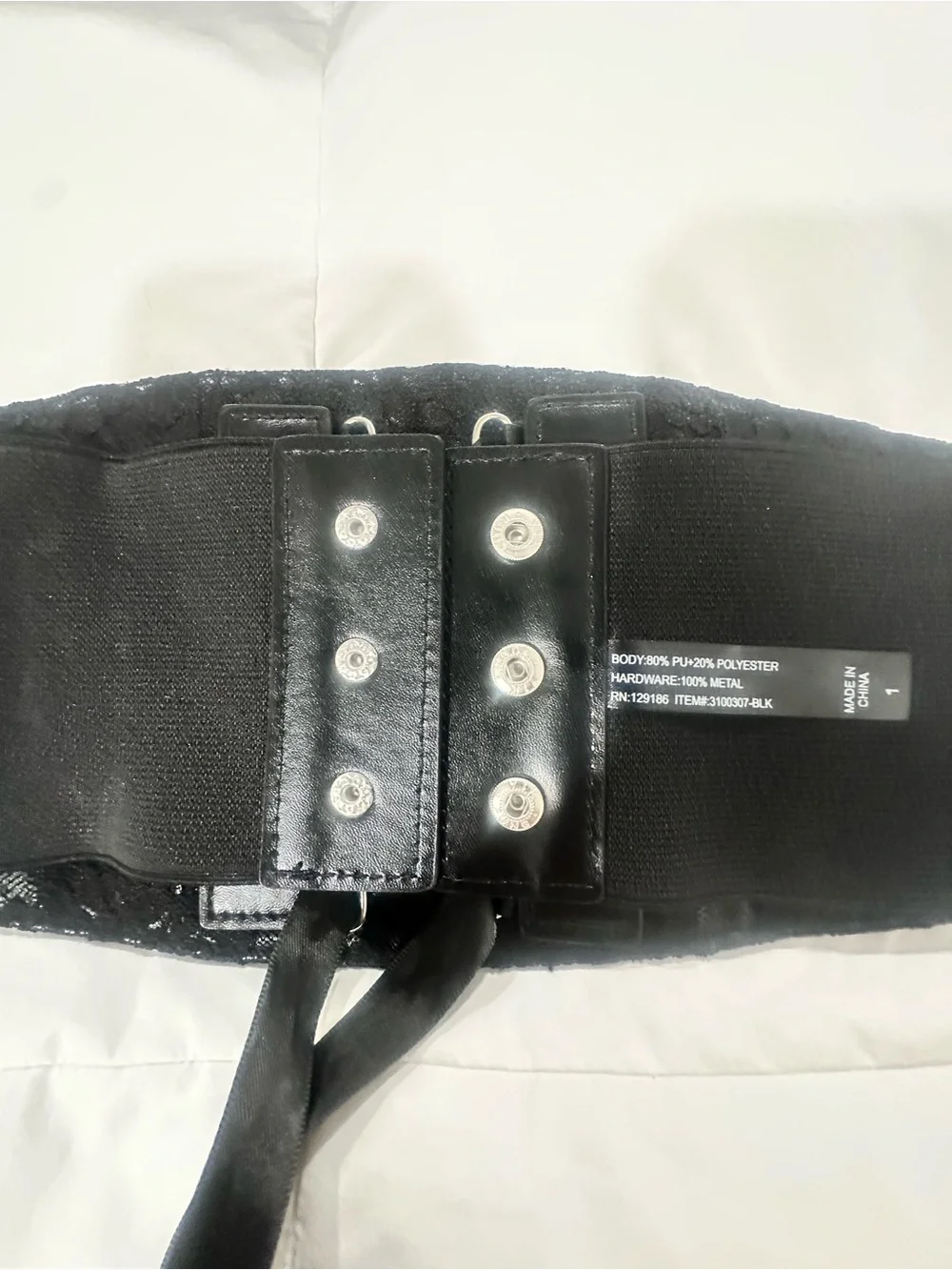 torrid Black Lace-Up Corset Waist Belt